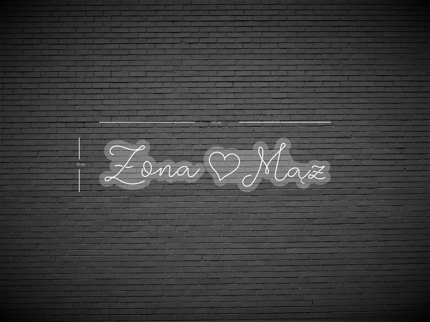 Neon Żona Mąż