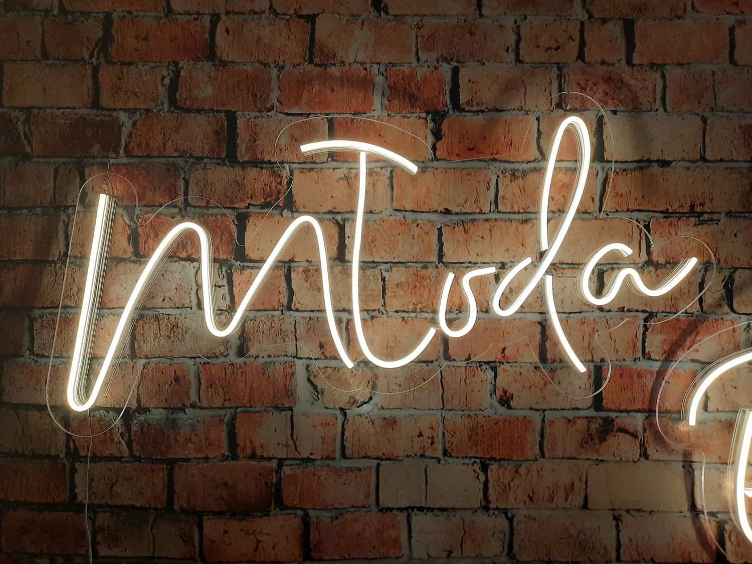 Neon Młoda Para