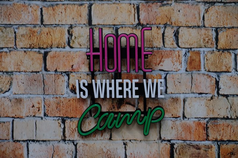 Neon Home is where we Camp