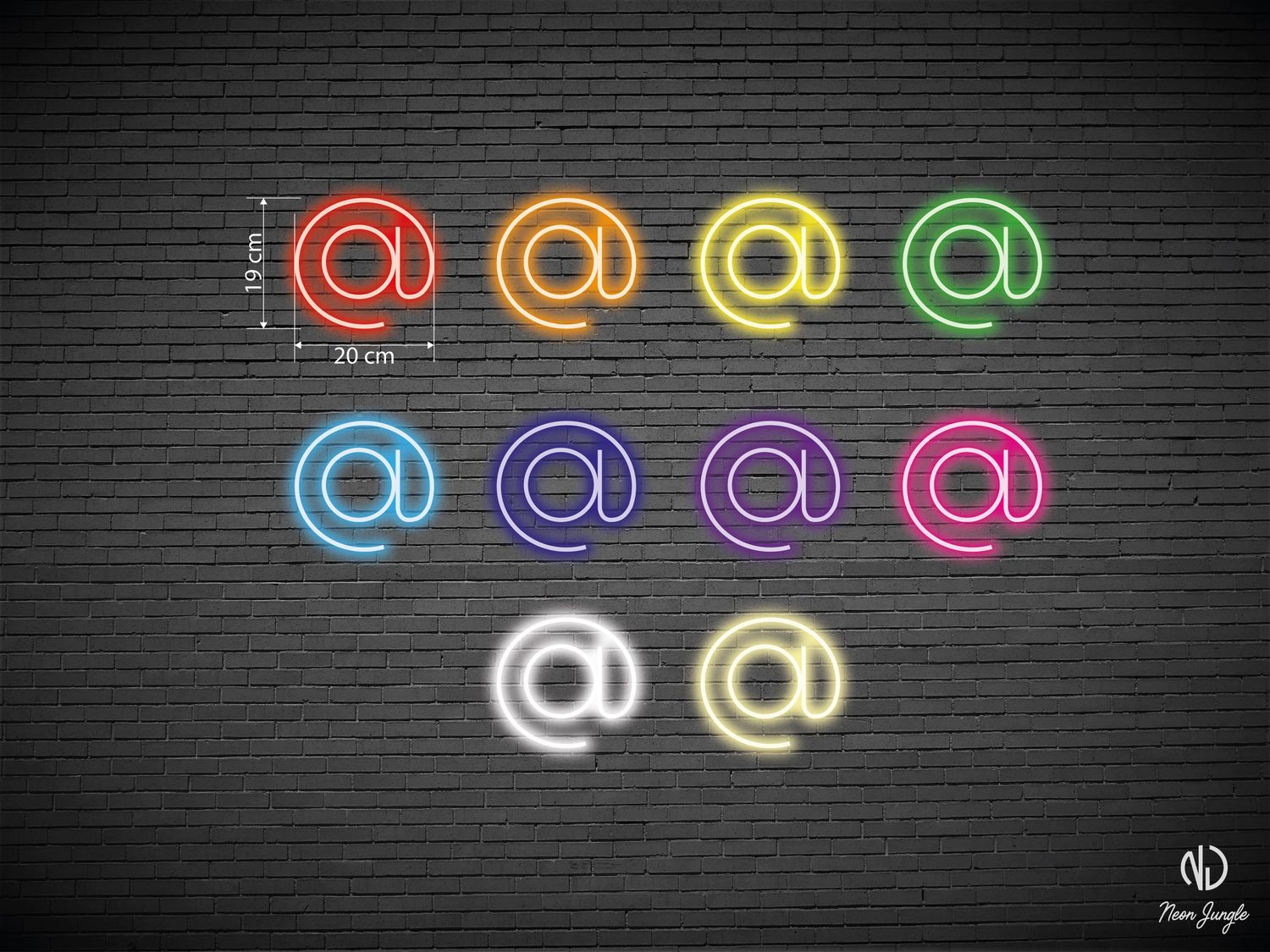 Neon "Małpa" AT