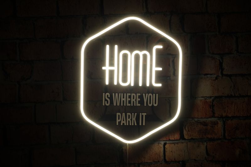 Neon Home is where you park it