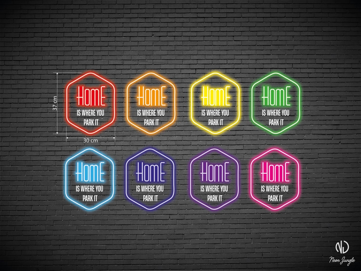 Neon Home is where you park it