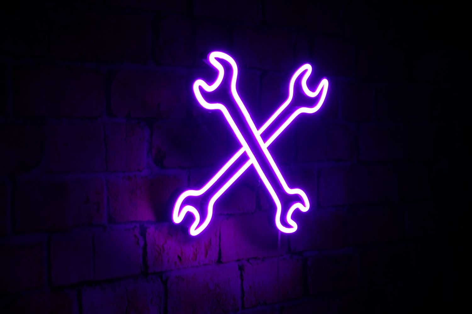 ​Neon klucze płaskie