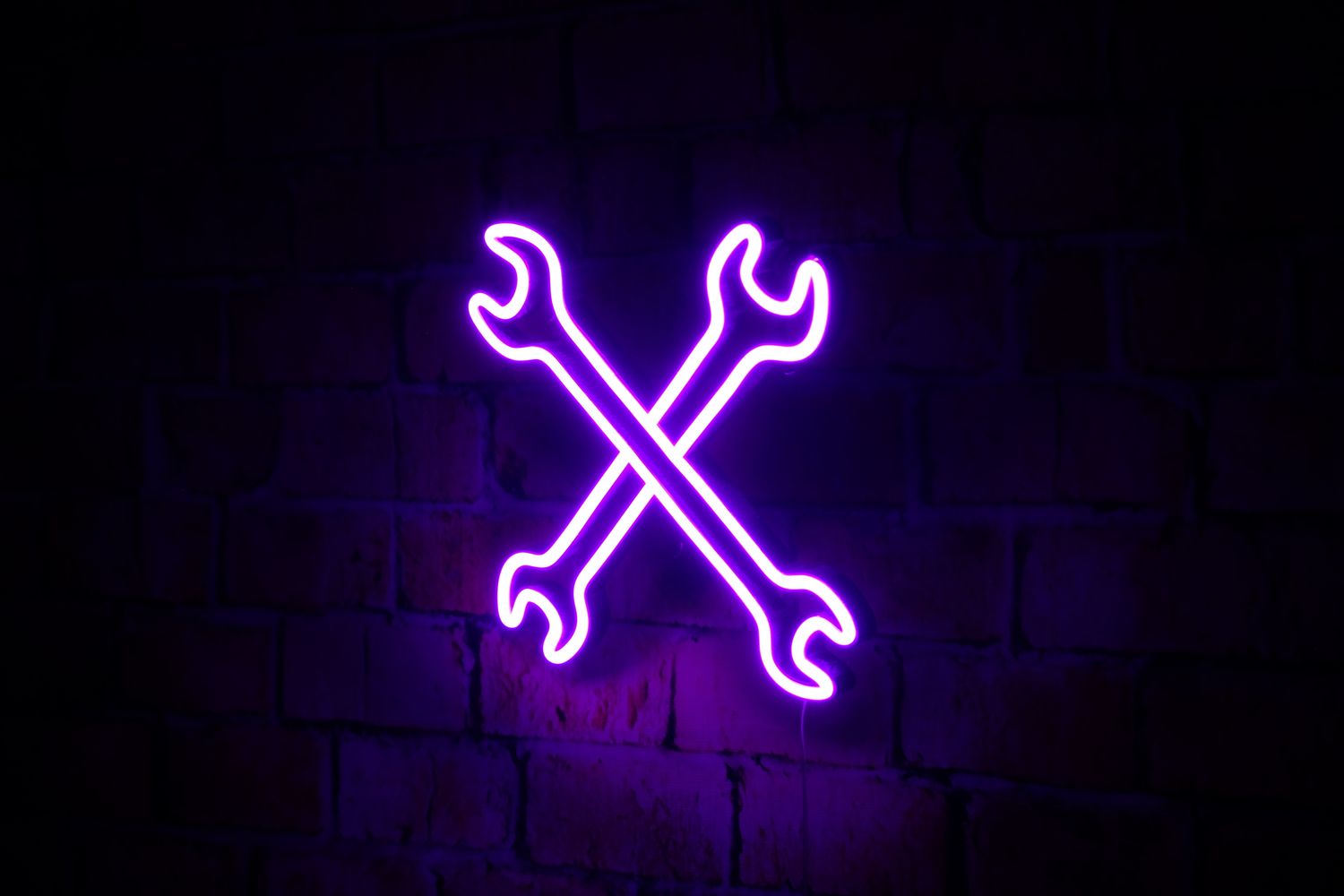 ​Neon klucze płaskie