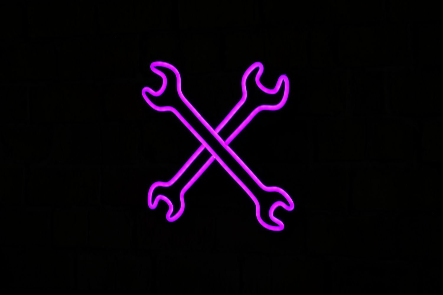 ​Neon klucze płaskie