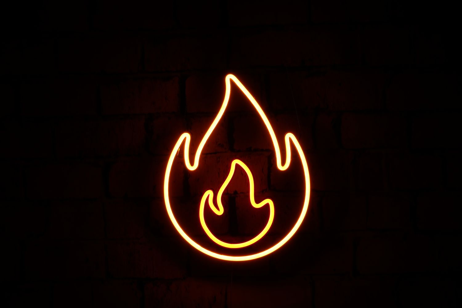 Neon Emotka Ognia