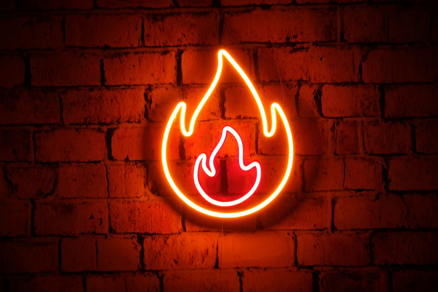 Neon Emotka Ognia