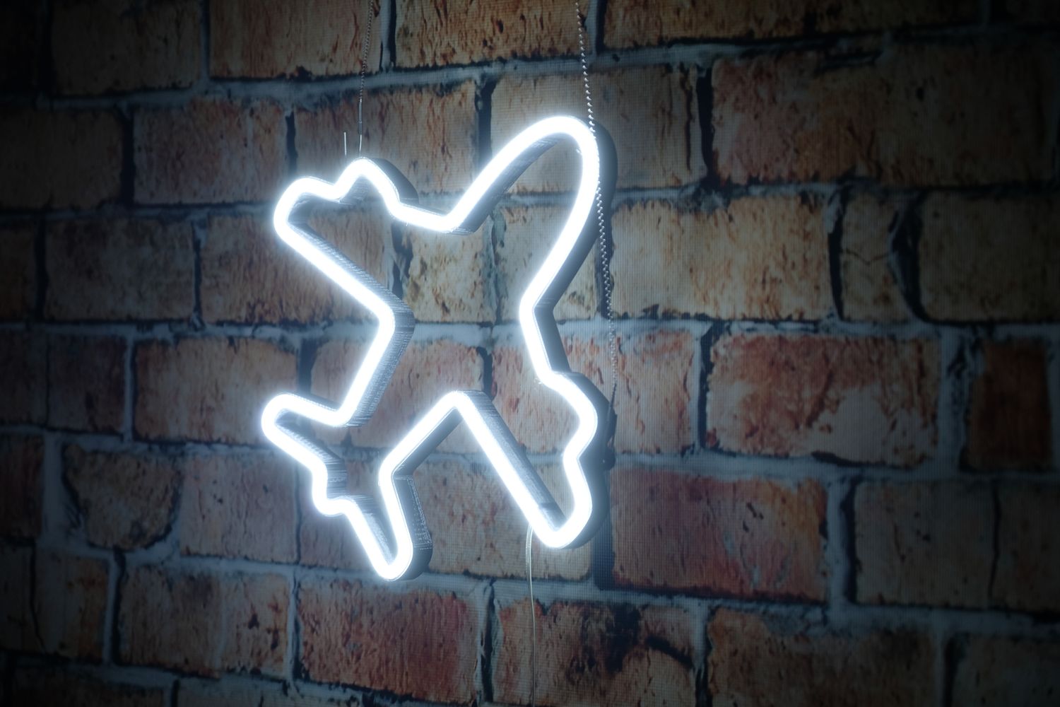 Neon samolot