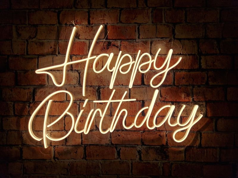 Neon Happy Birthday