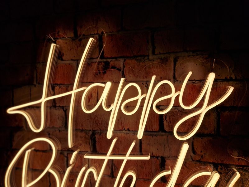 Neon Happy Birthday
