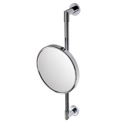 GEESA Shaving mirror on wall rail GEESA Shaving mirror on wall rail