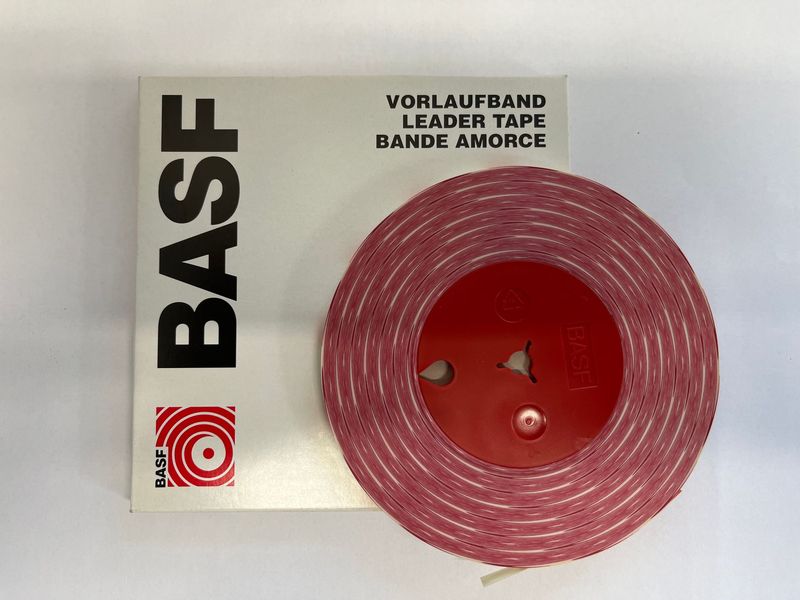 Leader Tape, Quarter Inch - Red/White - NOS