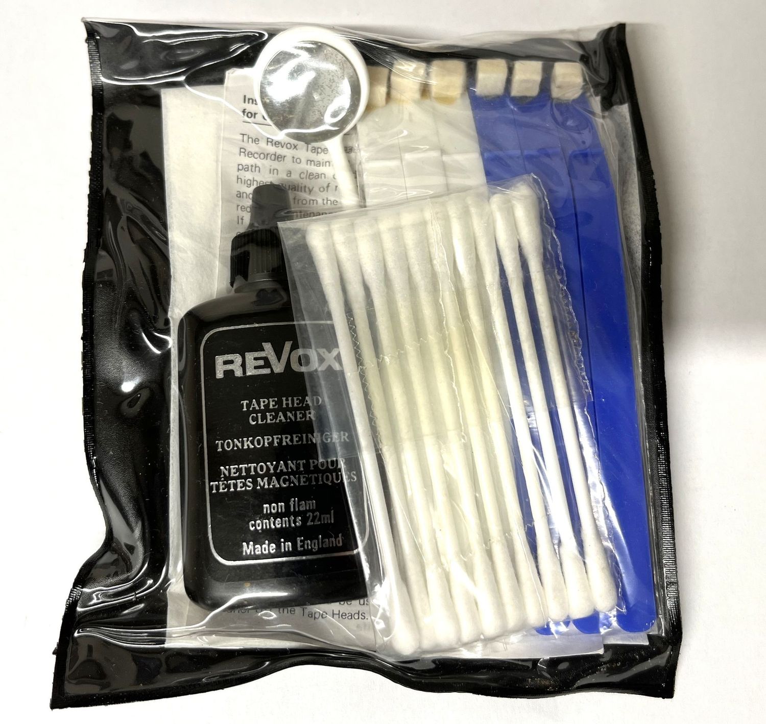 Original Revox B77 Tape Recorder Cleaning Kit - NOS Original Revox B77 Tape Recorder Cleaning Kit - NOS