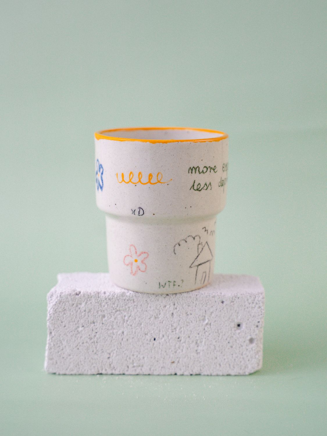 Niesforny Kubek "More espresso, less depresso"