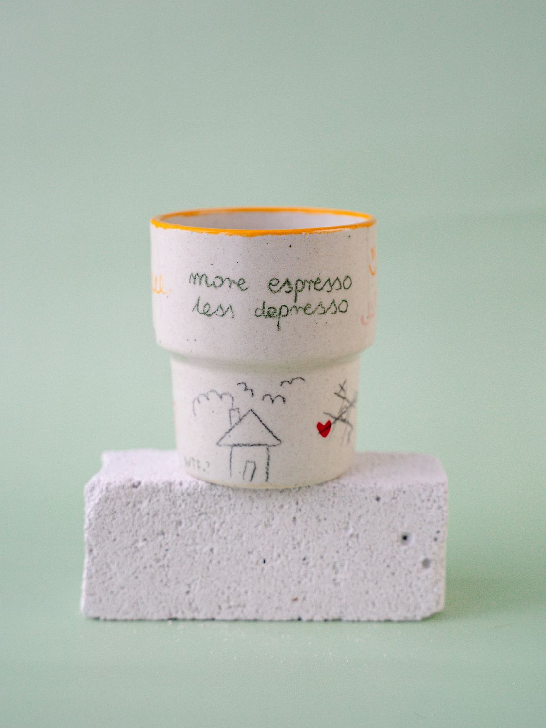 Niesforny Kubek "More espresso, less depresso"