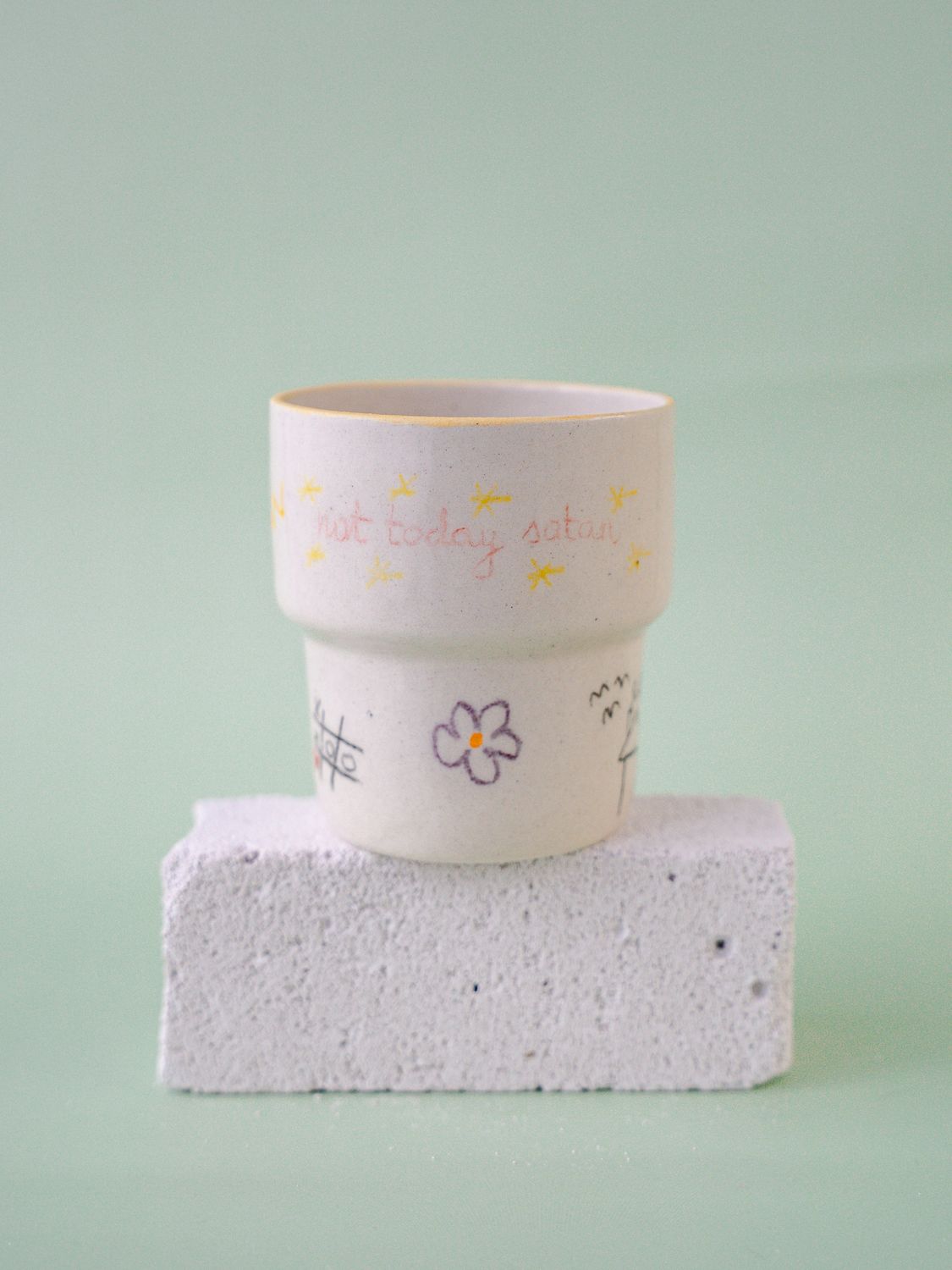 Niesforny Kubek "Not today satan"