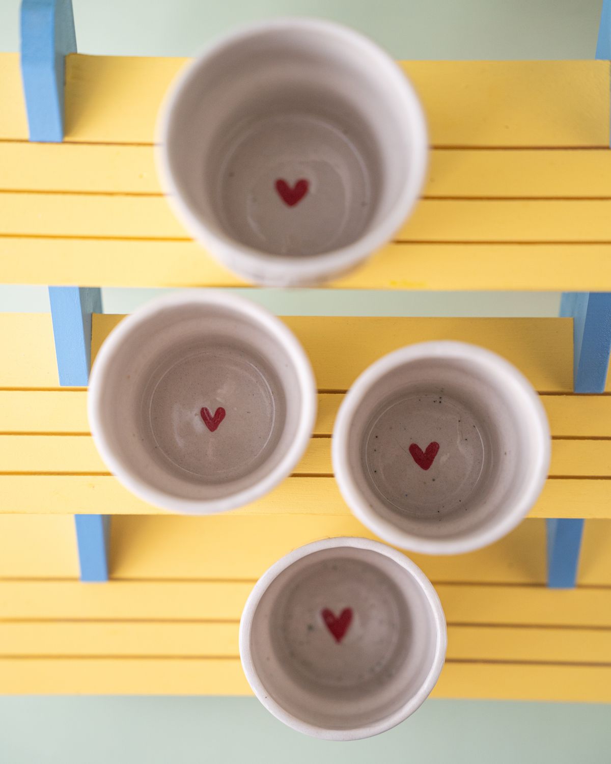 Kubek "Serce z kratkę" #004 czarny