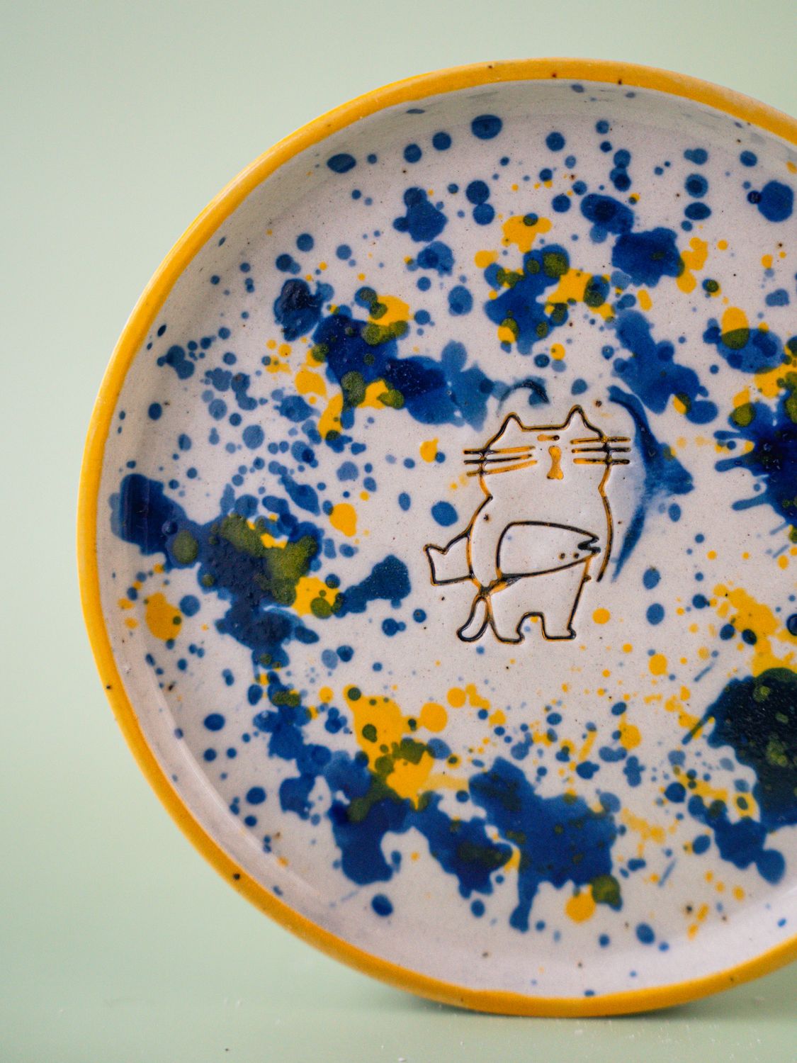 Koci Talerzyk - ciapki 💙💛 #001