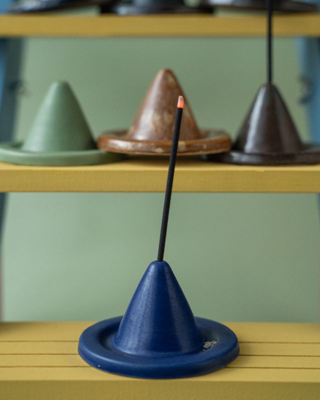 Podstawka na kadzidełka (kobaltowa)