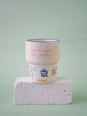 Niesforny Kubek "More espresso, less depresso"
