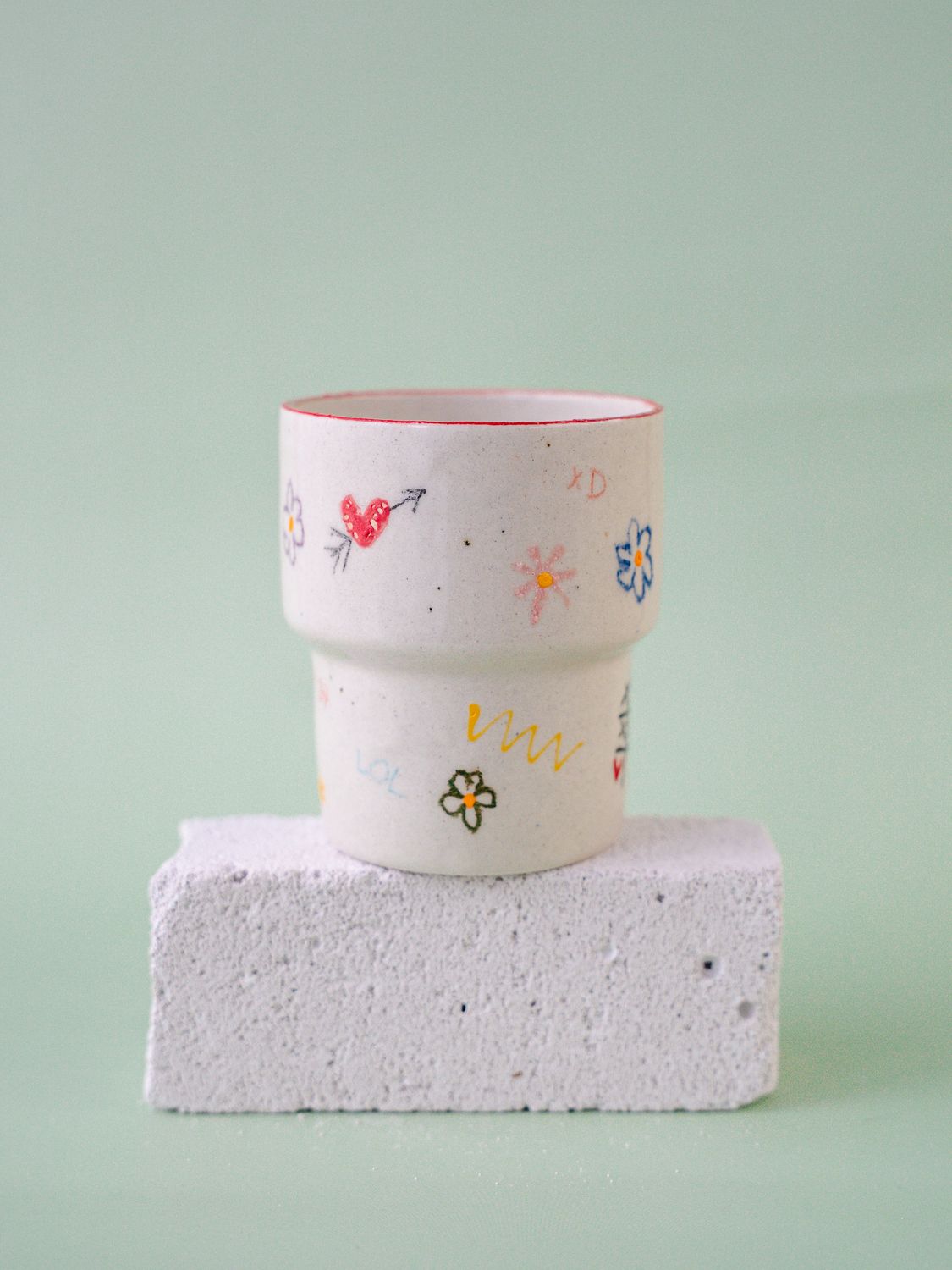 Niesforny Kubek "I work hard"