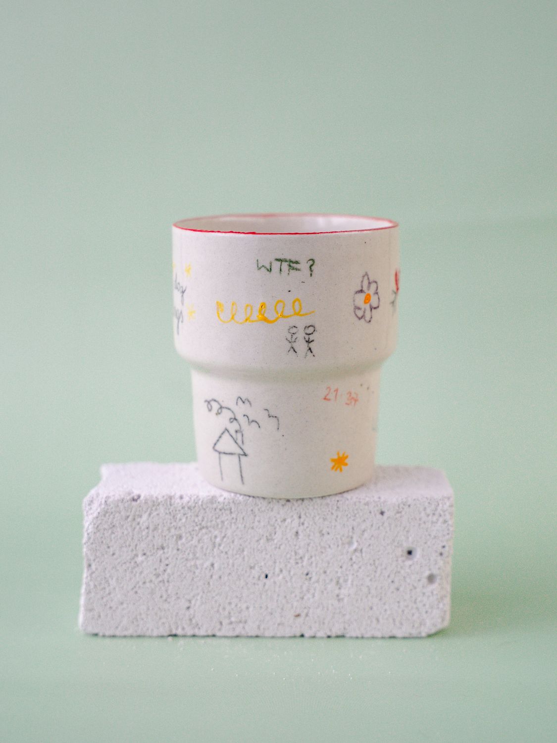 Niesforny Kubek "I work hard"