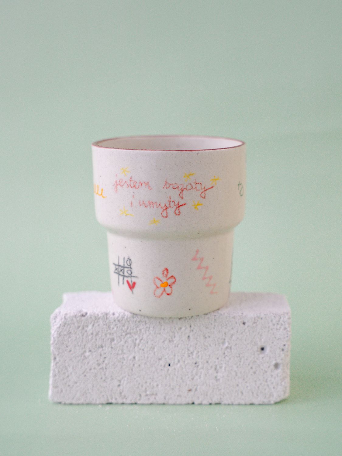 Niesforny Kubek "Jestem bogaty i umyty”