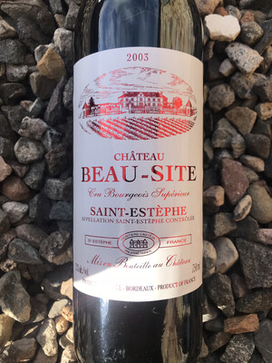 Chateau Beau Site 2003, St Estephe Chateau Beau Site 2003, St Estephe