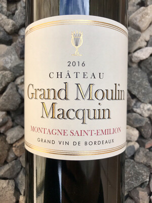 Chateau Grand Moulin Macquin 2016 Montagne-Saint-Emilion Chateau Grand Moulin Macquin 2016 Montagne-Saint-Emilion
