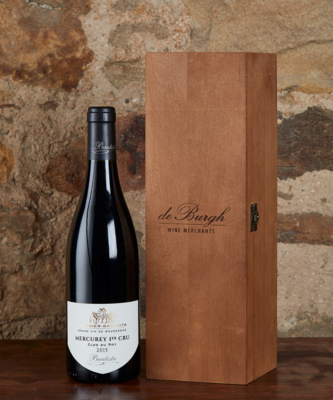 Tupinier Bautista Mercurey 1er Cru 'Clos du Roy' 2015 + Wooden Gift Box Tupinier Bautista Mercurey 1er Cru 'Clos du Roy' 2015 + Wooden Gift Box