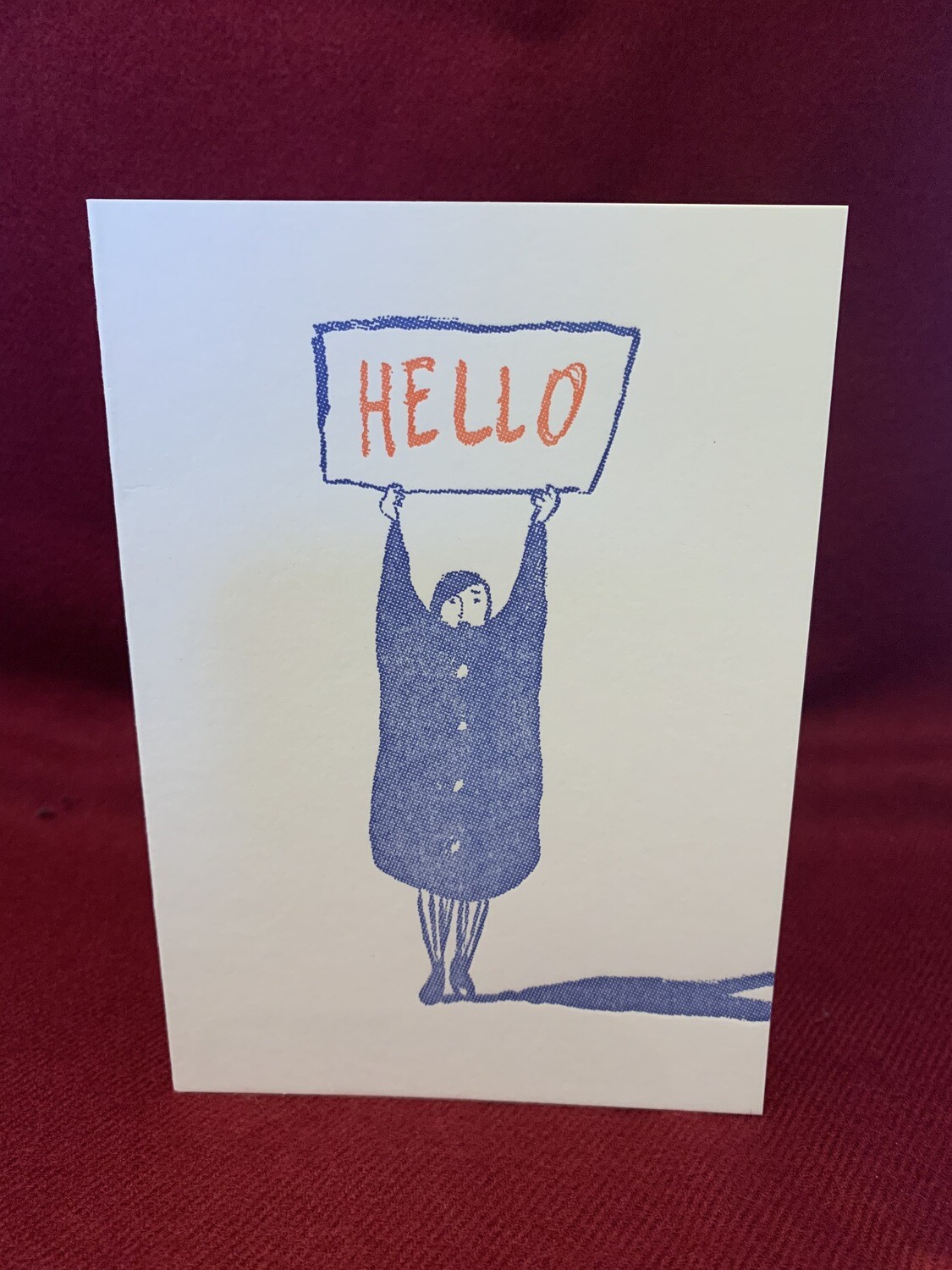 'Hello' Greetings Card by the Thundercliffe Press