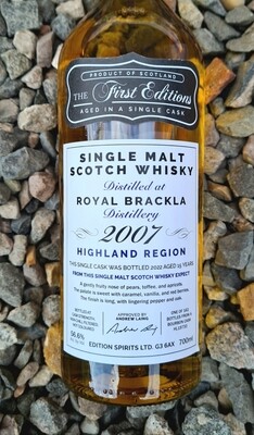 Royal Brackla 15 Year Old 2007 First Edition (Hunter Laing) 70cl