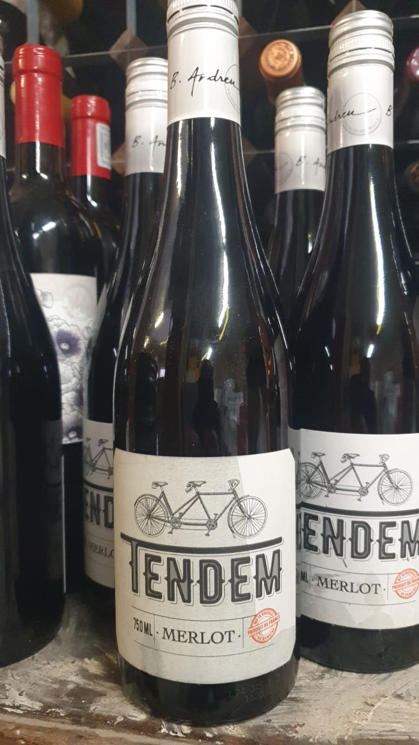 Bruno Andreu Merlot 'Tendem' 2024 DAMAGED LABEL