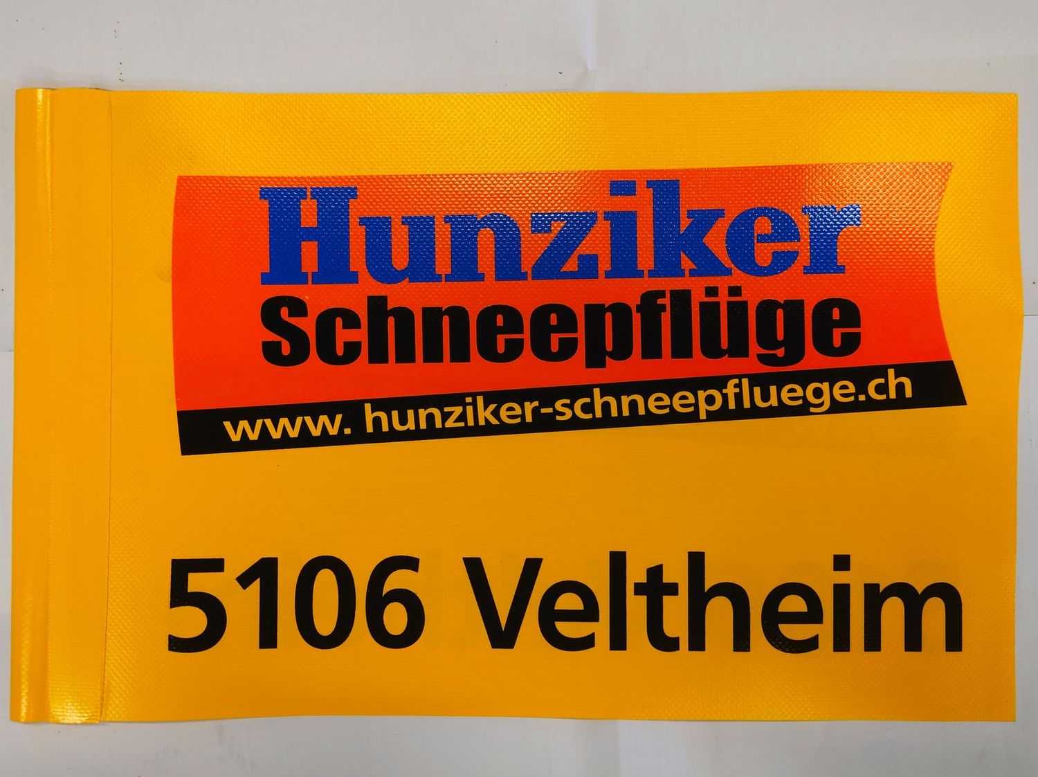 Warnfahne für Schneepflüge – robuste Markierung für maximale Sicherheit