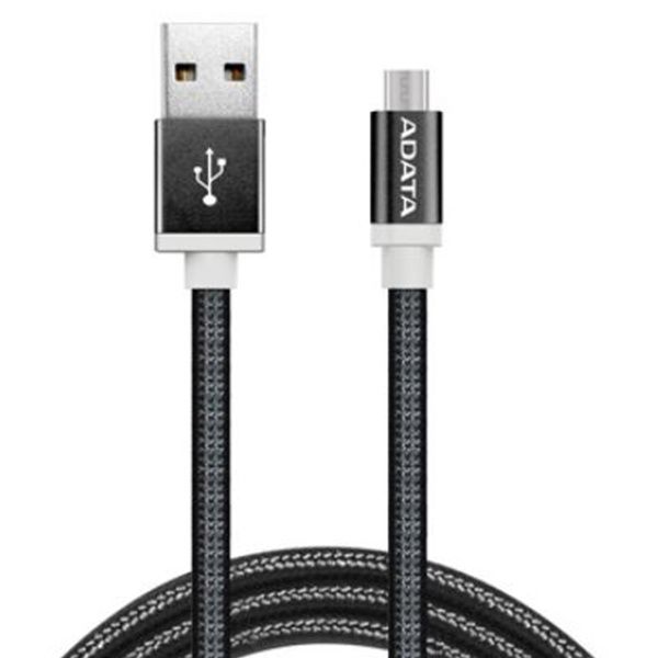 ADATA USB Type A (M) to microUSB Type B (M) Braided Cable - 1m Black