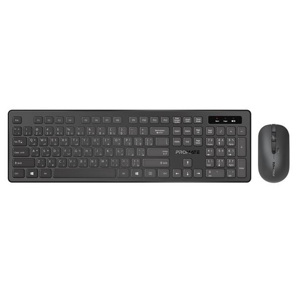 Promate Super Slim Wireless Keyboard and Mouse Combo