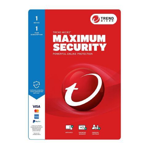 Trend Micro Maximum Security - 1 Device, 1 Year
