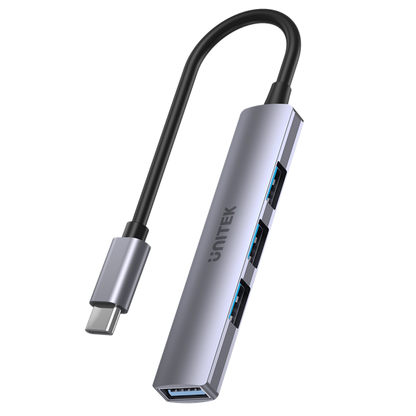 UNITEK 4-in-1 USB Multi-port Ultra Slim Hub with USB-C Connector