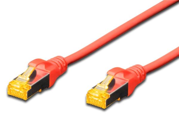 Digitus S-FTP CAT6A Patch Lead - 3m Red