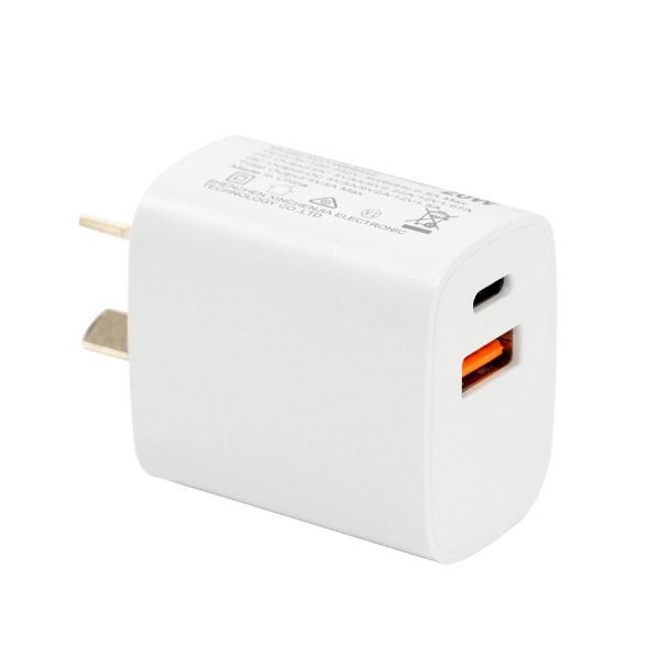 Dynamix SPAPD20-CA 20W PD USB-C + QC3.0 USB-A Universal Compact USB Wall Charger