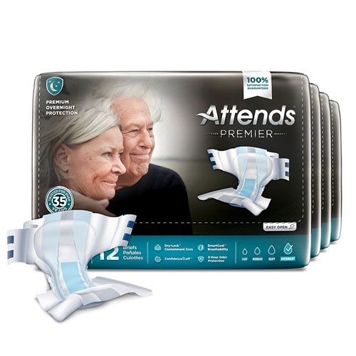 Attends Premier Brief Large Adult Unisex 12ct Attends Premier Brief Large Adult Unisex 12ct