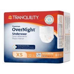 Tranquility Overnight Underwear Adult XS - Unisex 22ct