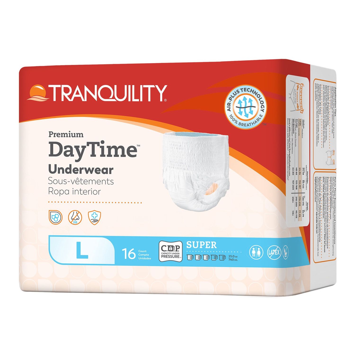 Tranquility DayTime Underwear Adult Large - Unisex 16ct