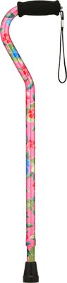 Heavy Duty Offset Cane - Pink Garden