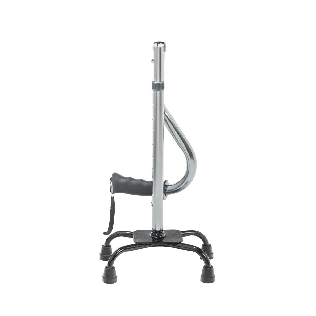 Folding Quad Cane - Charcoal