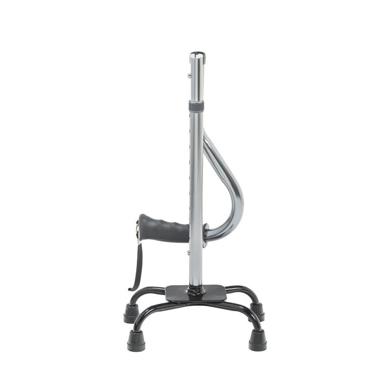Folding Quad Cane - Charcoal