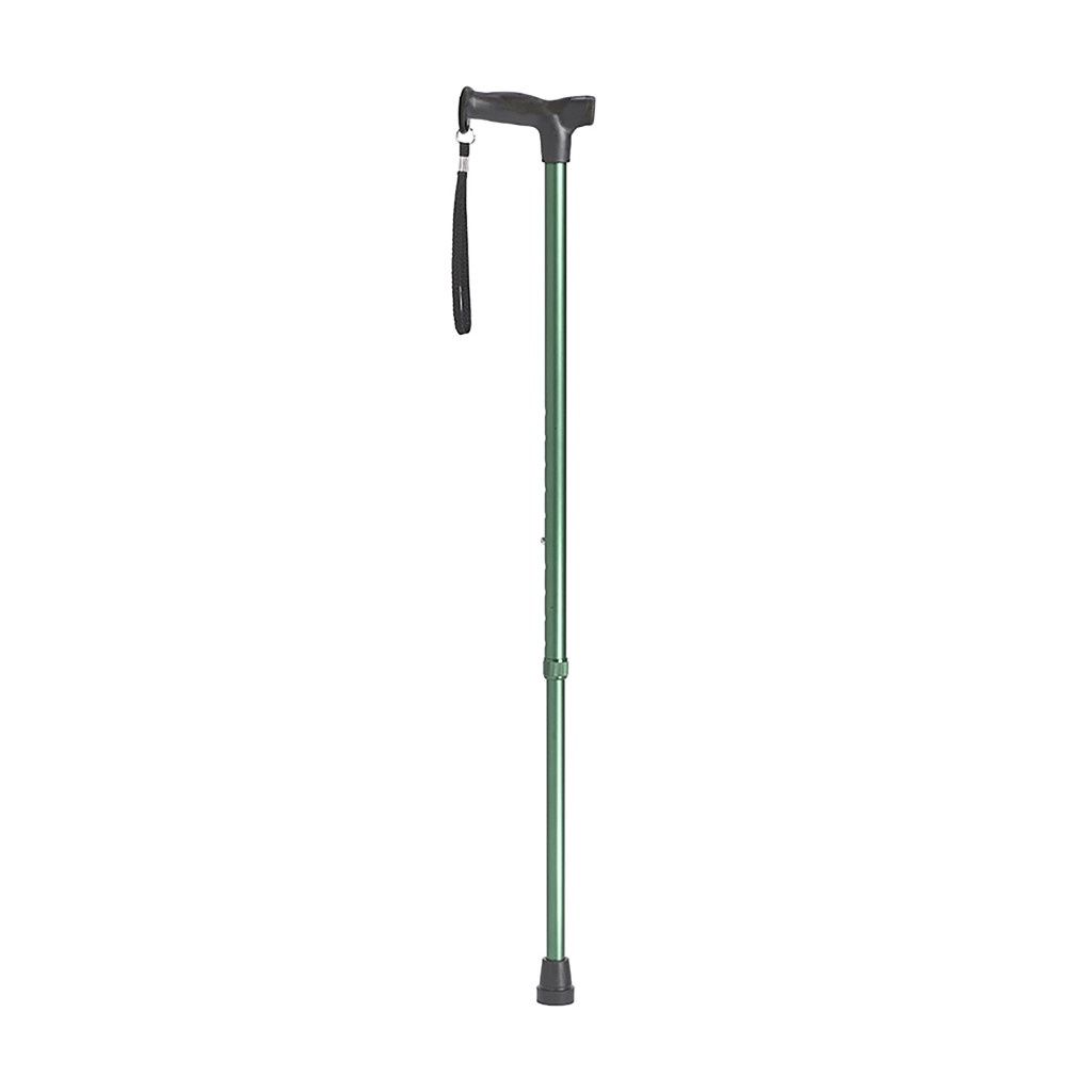 Folding Cane w/ Comfort Grip - Green