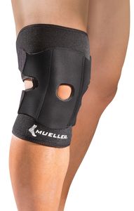 Mueller Adjustable Knee Support - One Size, Black Mueller Adjustable Knee Support - One Size, Black
