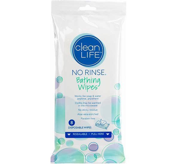 No Rinse Bathing Wipes