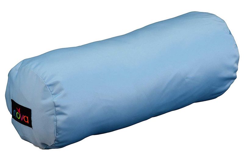 Nova Full Roll Pillow- Satin - Blue